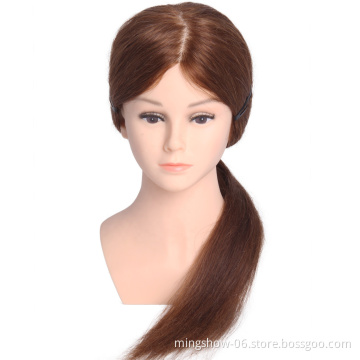 mannequin head with hair training for hair salon/school human hair  ready to ship